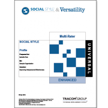 Social Style Multi Rater Profile