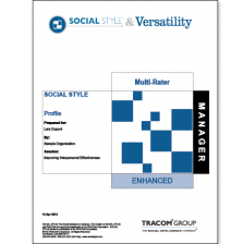 Managerial SOCIAL STYLE Multi-Rater Profile